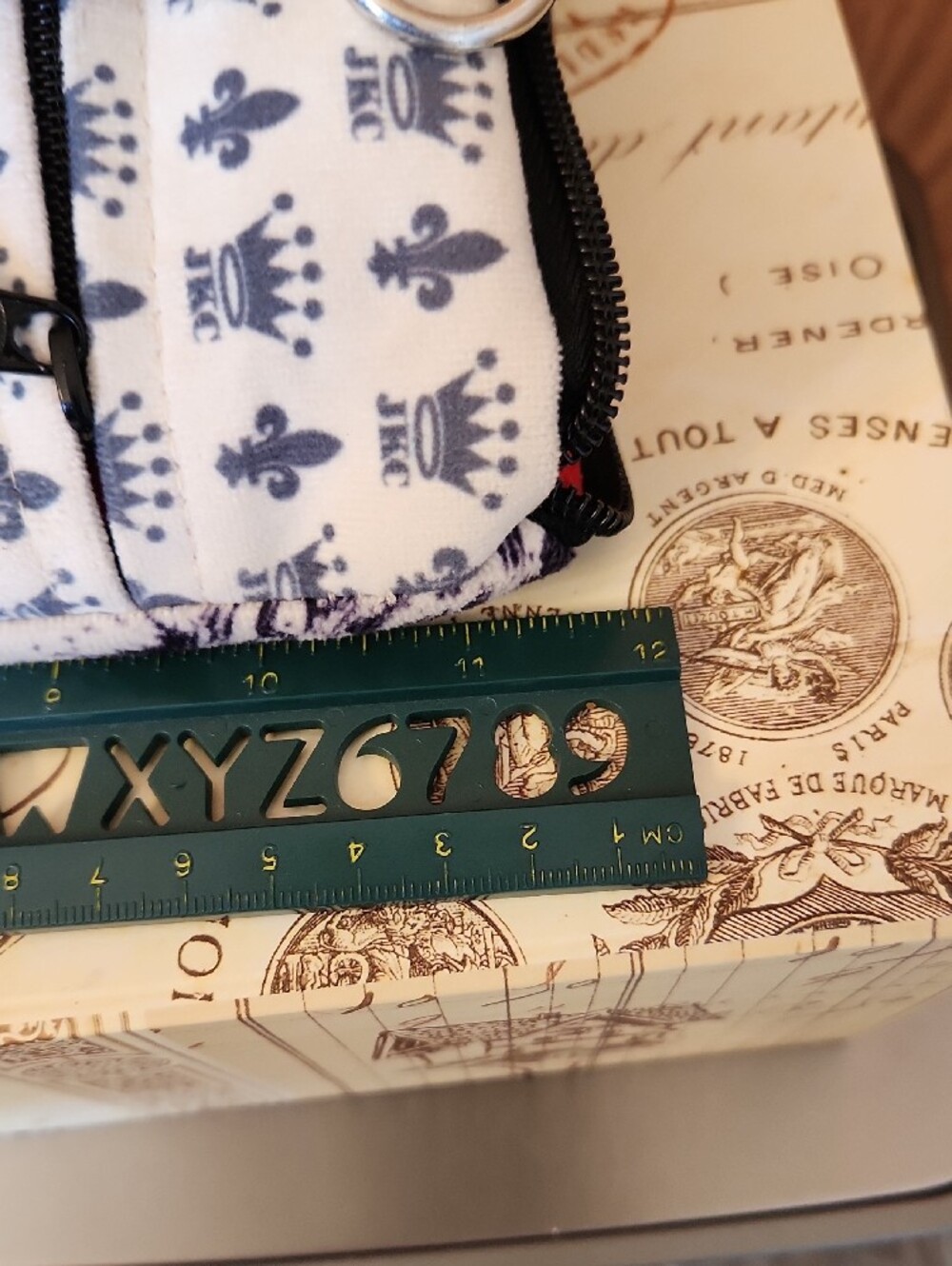 Black & Cream Illustrated Woman Crossbody Bag with Strap - Picture 7 of 8